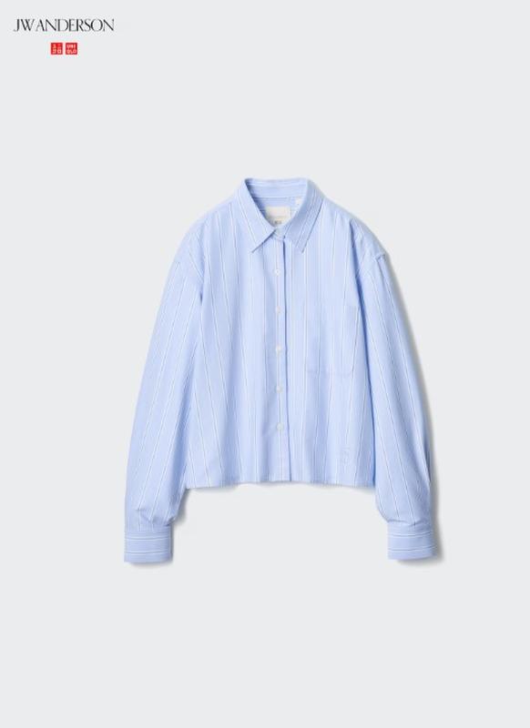 Укорочена сорочка оксфордського крою uniqlo