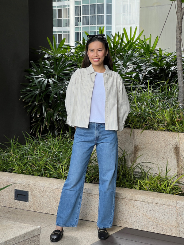 Укорочена сорочка оксфордського крою uniqlo