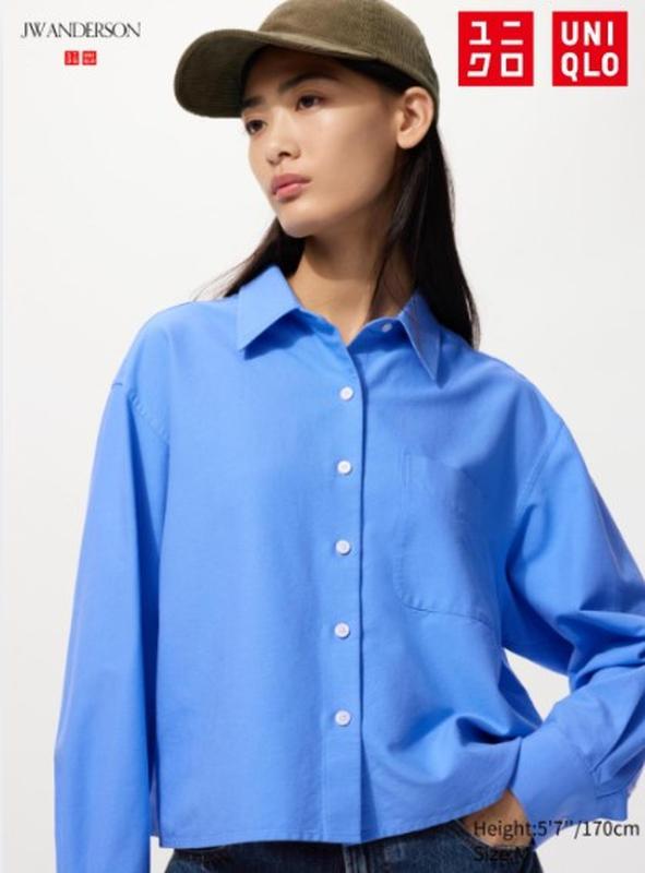 Оксфордська сорочка вільного крою uniqlo