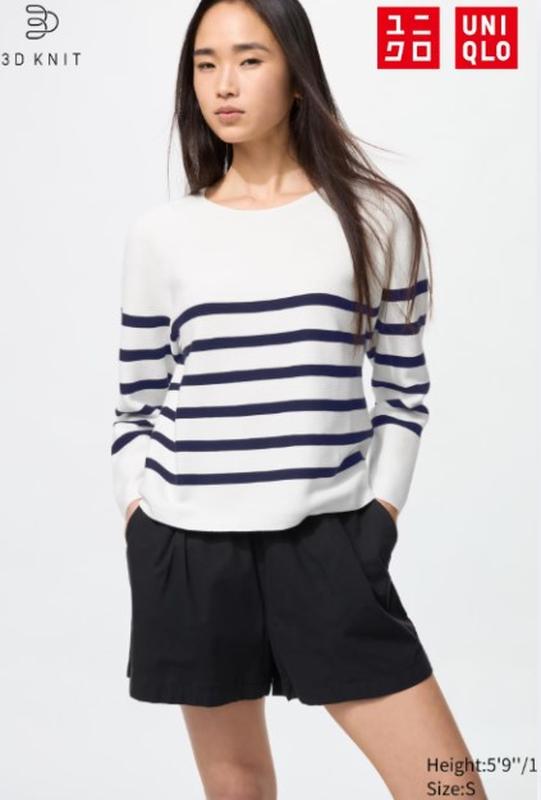 Бавовняний светр 3d в'язки uniqlo