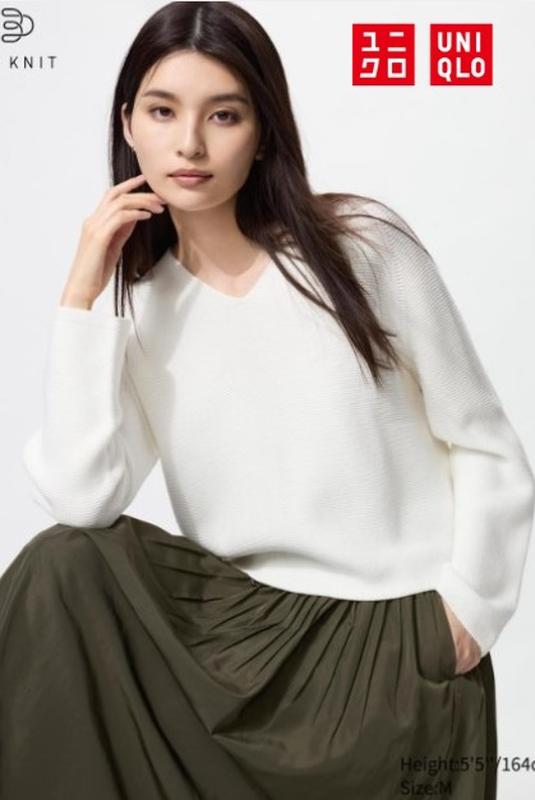 Бавовняний светр 3d в'язки uniqlo