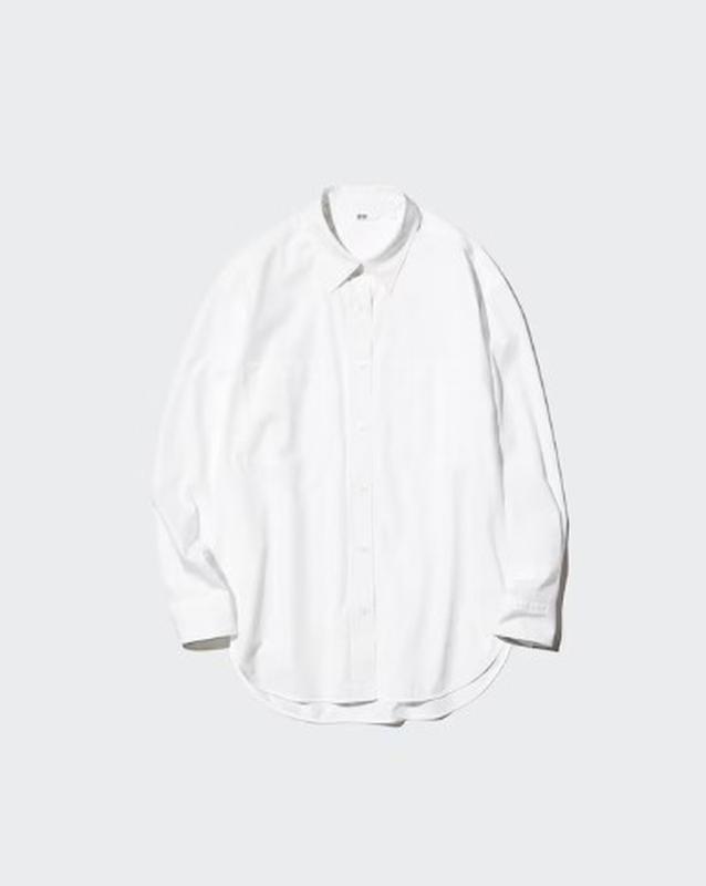 Бавовняна сорочка оверсайз uniqlo