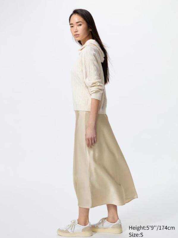 Сатинова спідниця uniqlo