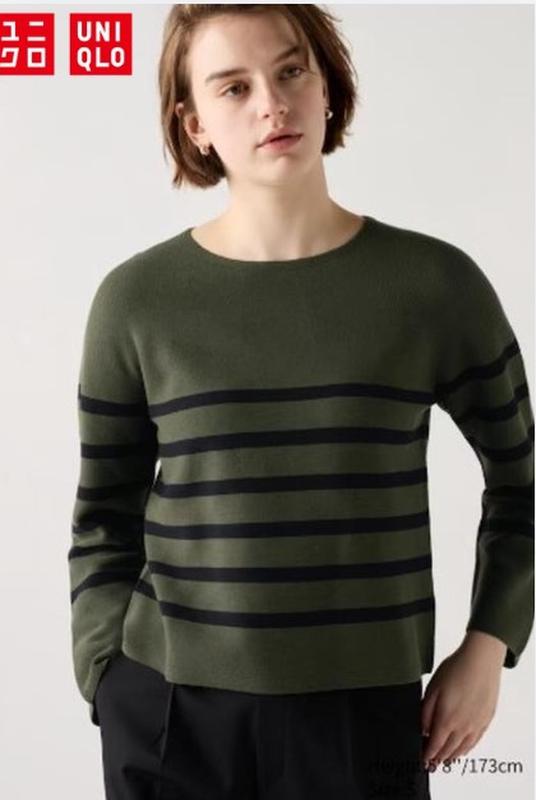 Бавовняний светр 3d в'язки uniqlo