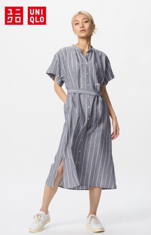 Сукня з лляної суміші uniqlo