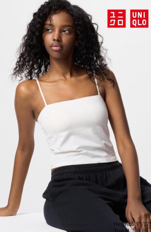 Топ airism uniqlo з вбудованими чашечками