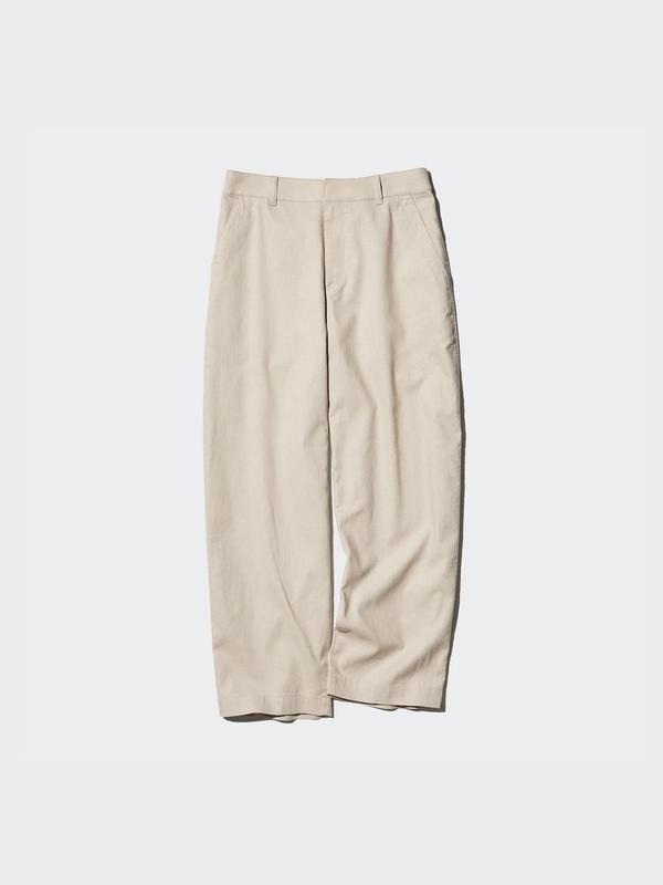 Штани з суміші льону uniqlo