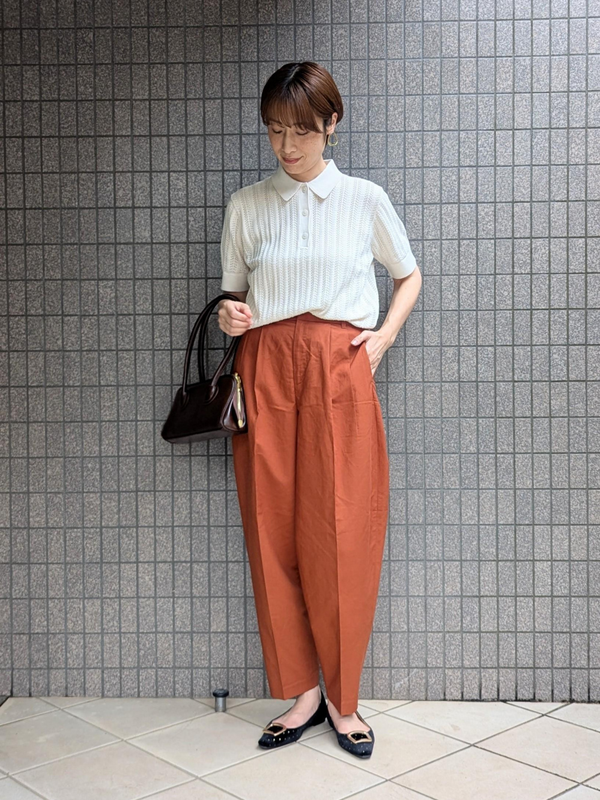 Штани з лляної суміші barrel leg uniqlo (модель на високих)