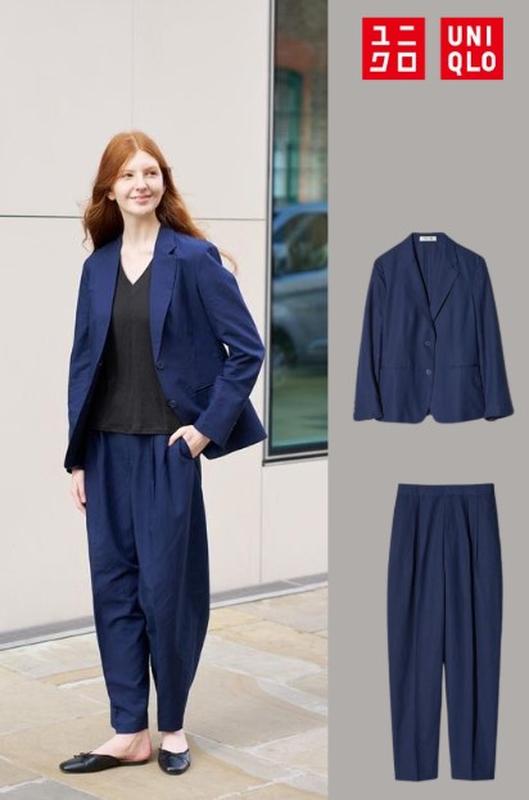 Костюм з лляної суміші uniqlo, розмір м