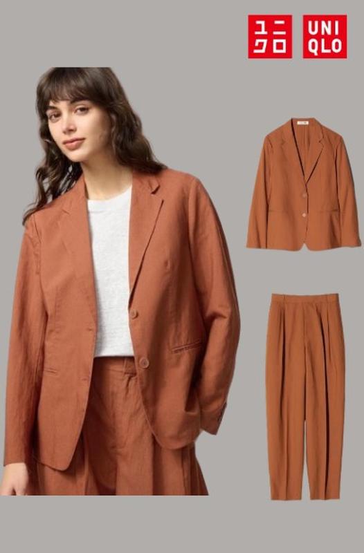 Костюм з лляної суміші uniqlo, розмір хл