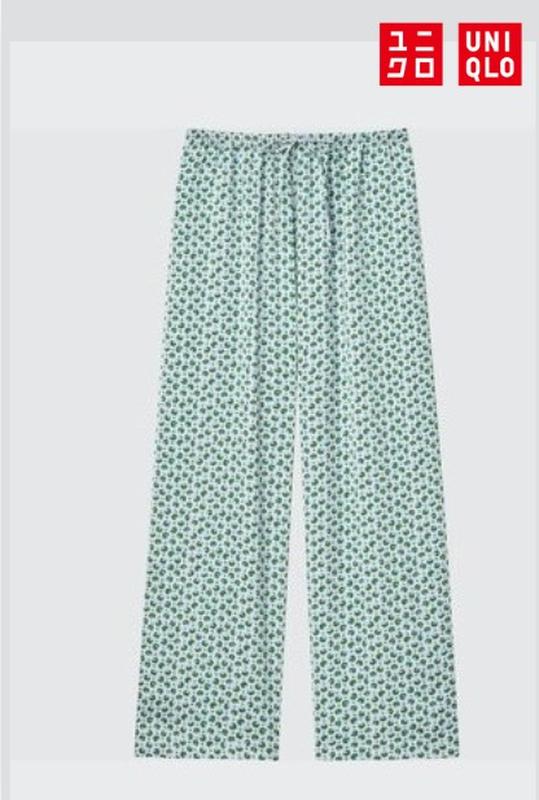 Штани satin drape uniqlo