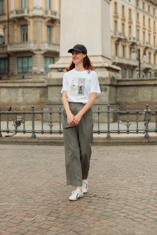 Штани з суміші льону uniqlo