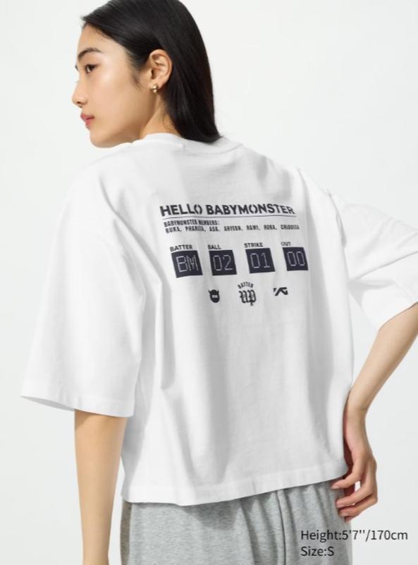 Футболка з графікою babymonster ut uniqlo