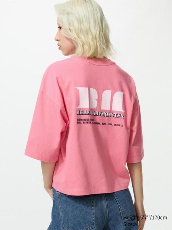 Футболка з графікою babymonster ut uniqlo