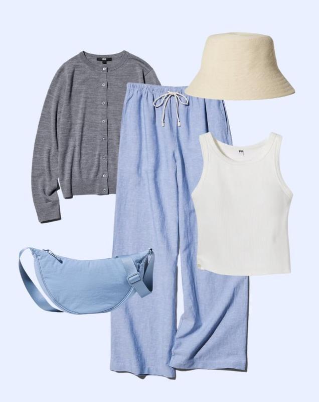 Брюки з лляної суміші uniqlo