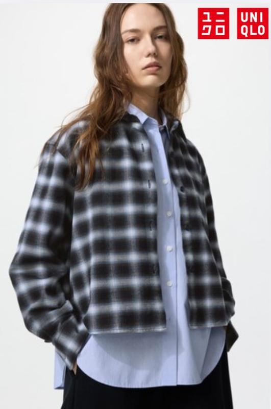 Фланелева сорочка uniqlo