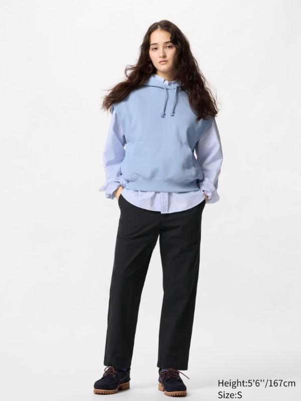 Бавовняні штани вільного крою uniqlo