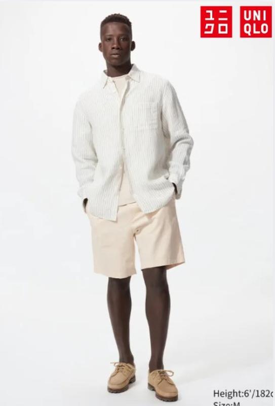 Шорти з лляної суміші uniqlo