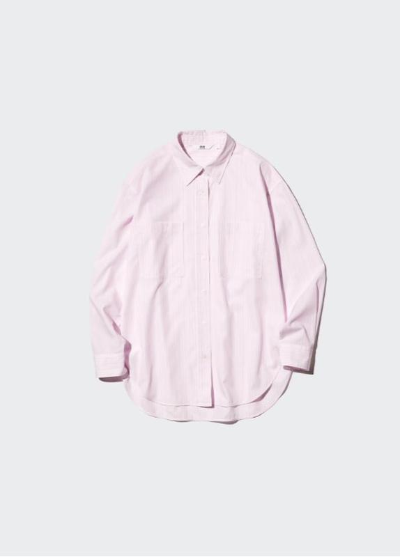 Бавовняна сорочка оверсайз uniqlo