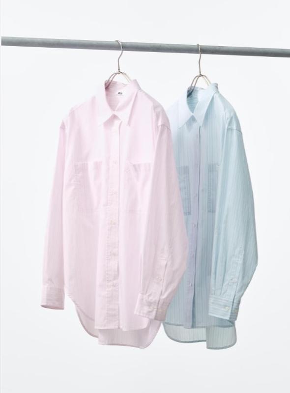 Бавовняна сорочка оверсайз uniqlo