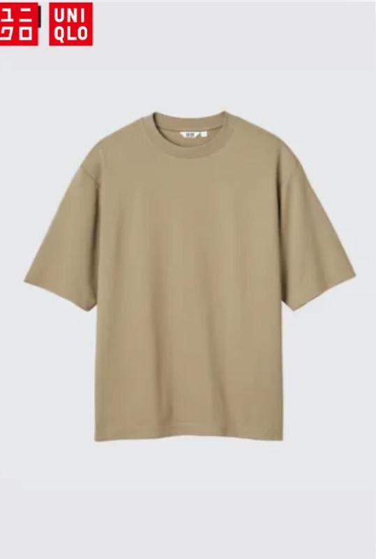 Бавовняна футболка оверсайз airism uniqlo