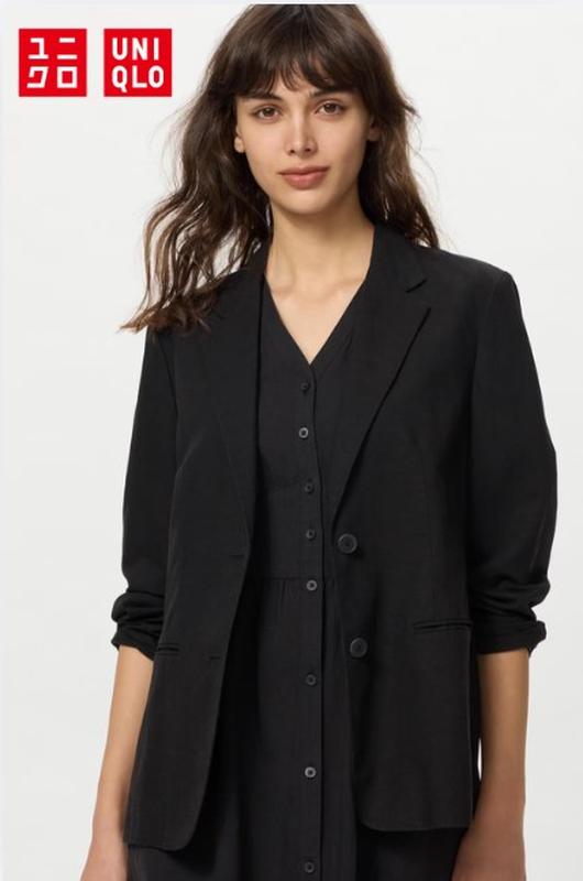Піджак із суміші льону uniqlo