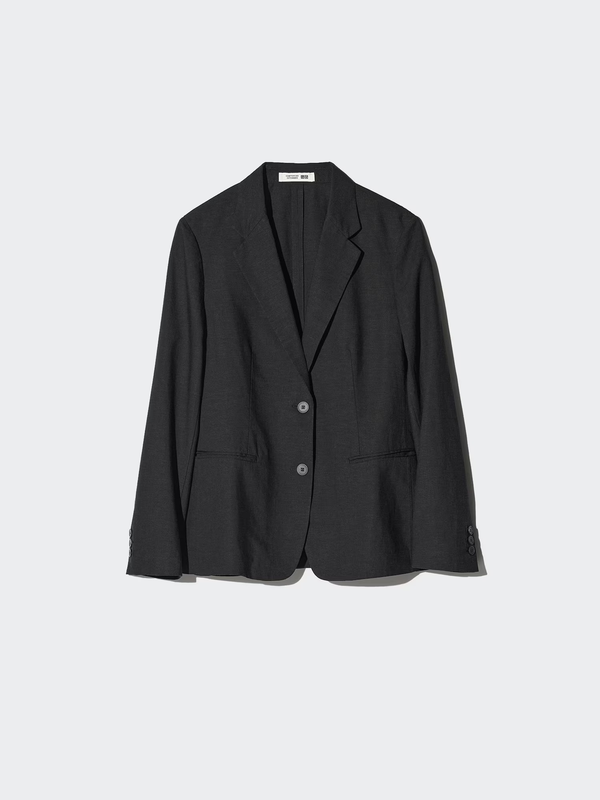 Піджак із суміші льону uniqlo