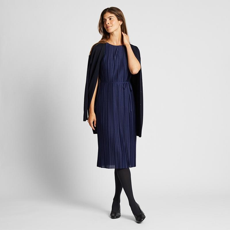 Плісироване сукню без рукавів) uniqlo