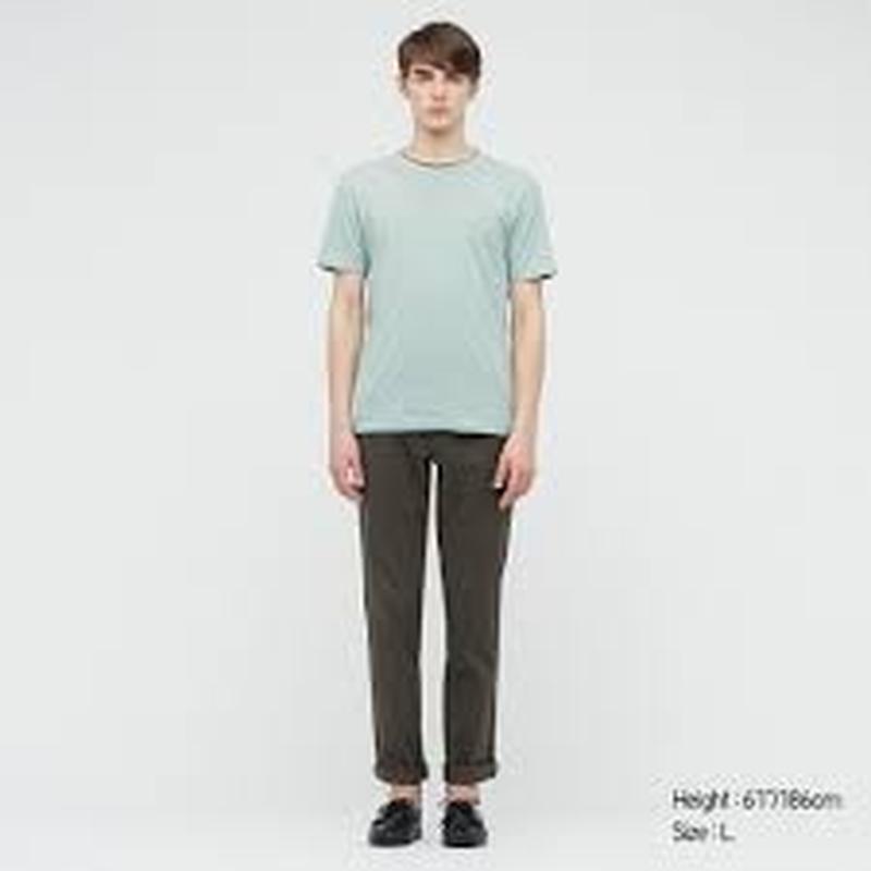 Кольорова футболка dry з круглим вирізом і короткими рукавами uniqlo