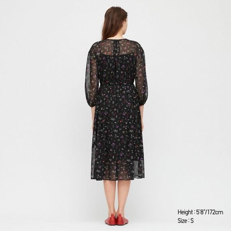 Жіноче шифонова сукня joy of print від uniqlo