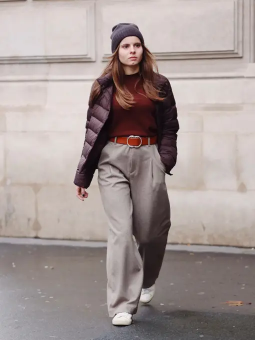 Широкі плісировані штани uniqlo