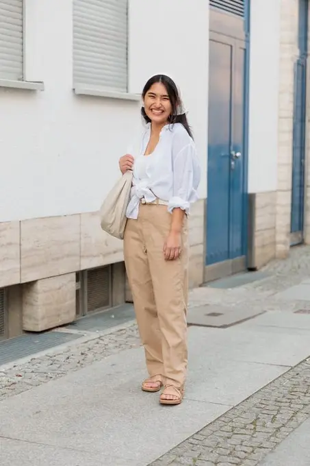 Льняные хлопковые брюки uniqlo