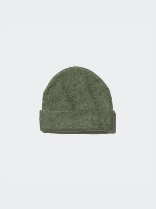 Шапка heattech soufflé yarn uniqlo