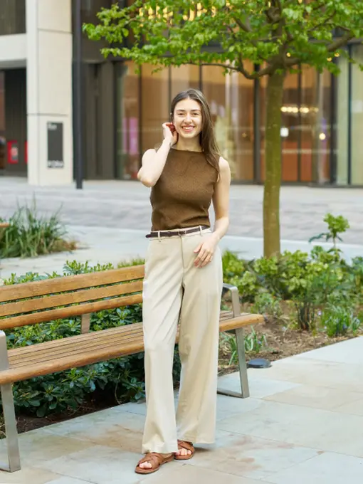 Широкие брюки airsense uniqlo