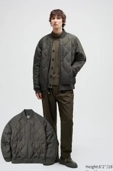 Пуховик-бомбер uniqlo коллаборація з white mountaineering