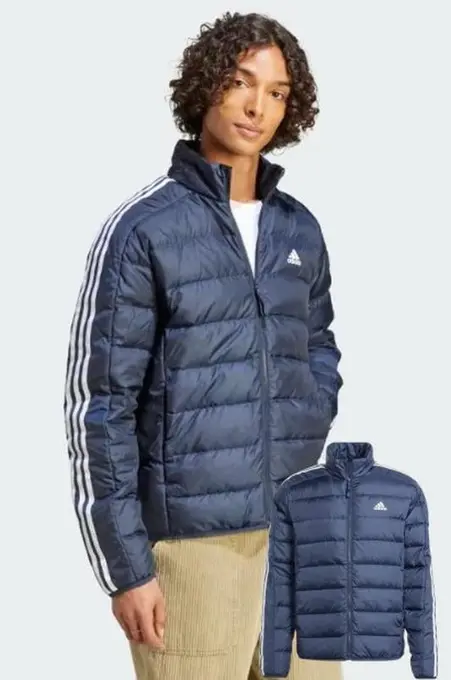 Пуховик adidas essentials 3-stripes, розмір л (модель для високих)