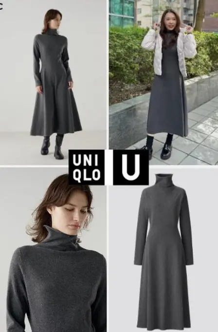 Сукня-кльош із суфле uniqlo