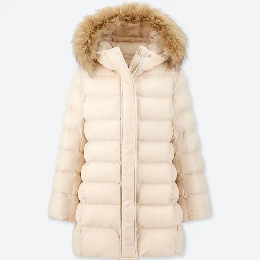 Теплий  пуховик для дівчаток uniqlo