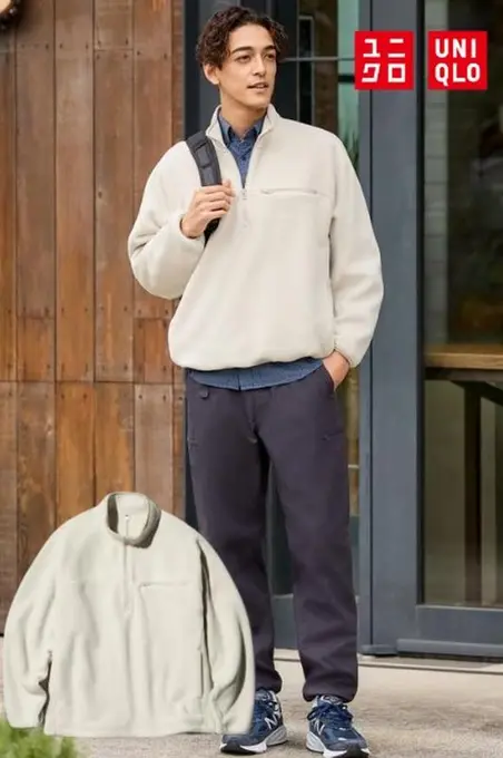 Флісовий пуловер uniqlo