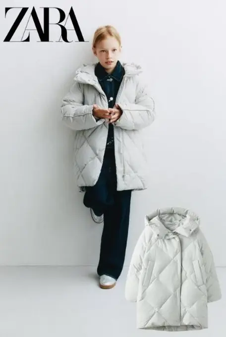Дитяча куртка пуховик zara