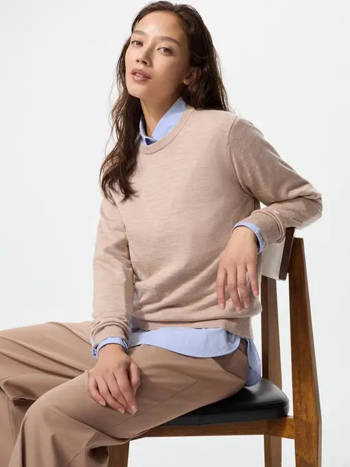 Cветр з вовни мериноса uniqlo