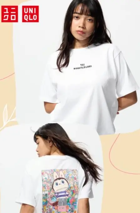 Футболка з графікою pop mart ut uniqlo
