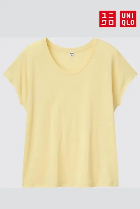 Футболка uniqlo linen blend