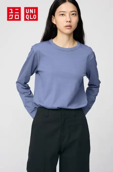 Лонгслів бавовняний uniqlo