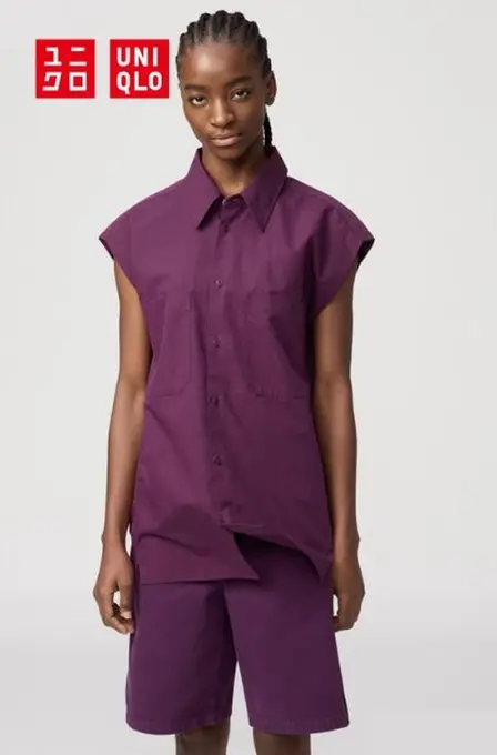 Сорочка без рукавів uniqlo