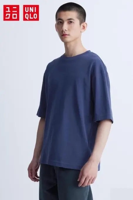 Футболка оверсайз з бавовни airism uniqlo