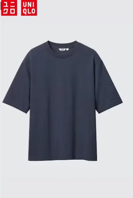 Футболка oversized striped uniqlo