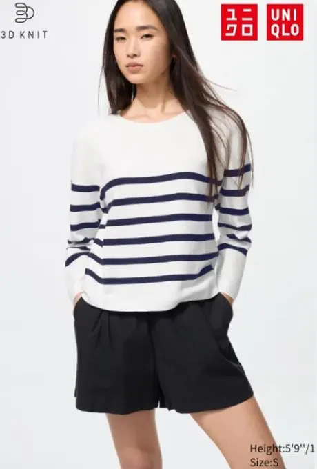 Бавовняний светр 3d в'язки uniqlo
