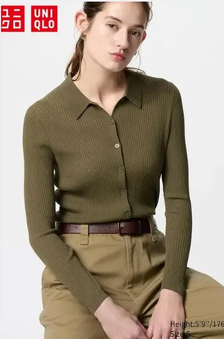 Кардиган-поло uniqlo