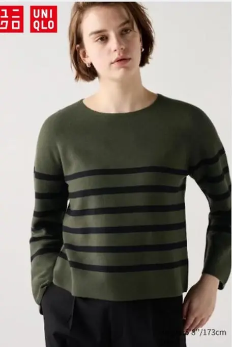 Бавовняний светр 3d в'язки uniqlo